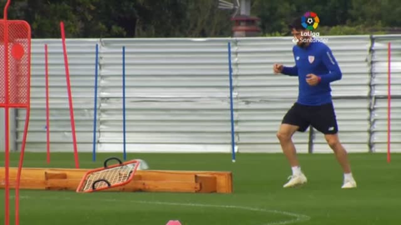 El Athletic regresa a los entrenamientos en Lezama tras la cuarentena