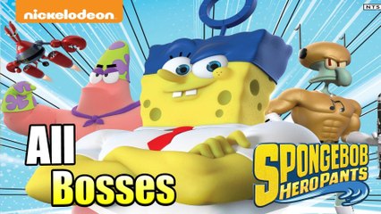 SpongeBob HeroPants - All Bosses ᴴᴰ