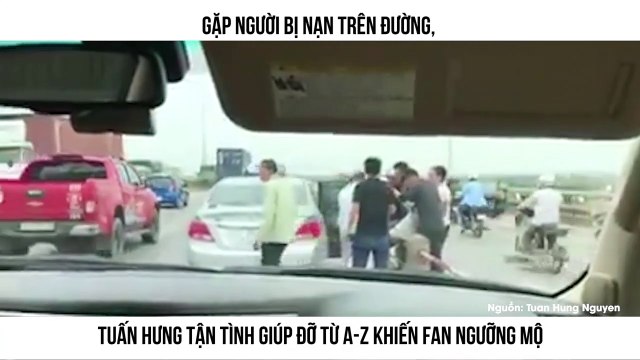 Gặp người bị nạn trên đường, Tuấn Hưng tận tình giúp đỡ từ A-Z khiến fan ngưỡng mộ