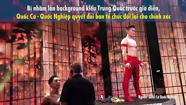 Bị nhầm lẫn background kiểu Trung Quốc trước giờ diễn, Quốc Cơ - Quốc Nghiệp quyết đòi ban tổ chức đổi lại cho chính xác