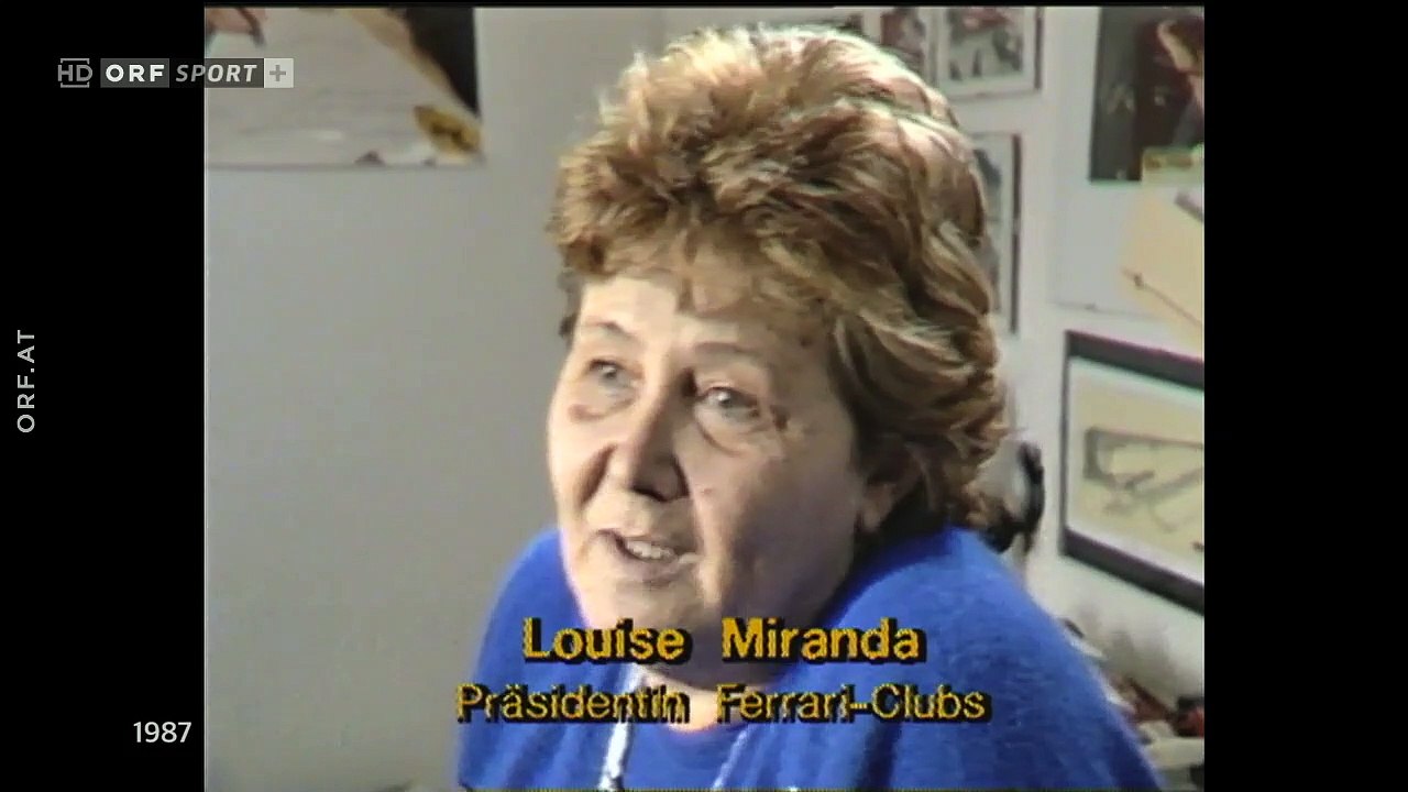 F1 1987 - Interview Gerhard Berger - Ferrari Saisonstart