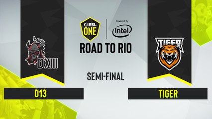 CSGO - D13 vs. TIGER [Dust2] Map 1 - ESL One Road to Rio - Semi-final - Asia