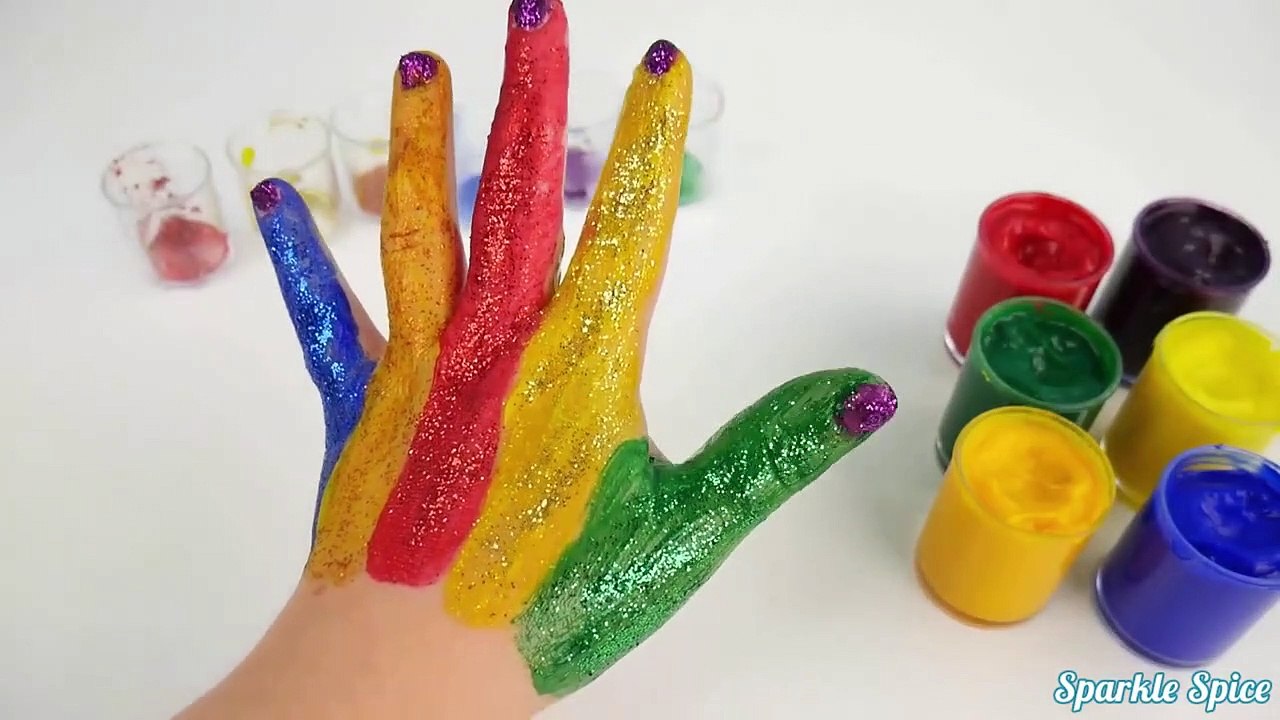 Finger family nursery rhymes with glitter fingerpaint video Dailymotion