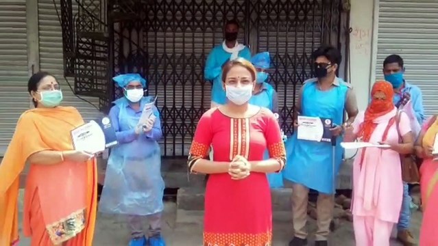 बेटियां फाउंडेशन ने प्रशस्ति पत्र देकर किया थर्मल स्क्रीनिंग टीम का स्वागत