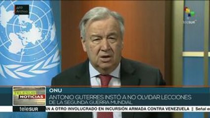 ONU pide al mundo no olvidar lecciones de la Segunda Guerra Mundial