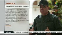 Venezuela: hallan 3 lanchas con emblemas de la Armada de Colombia