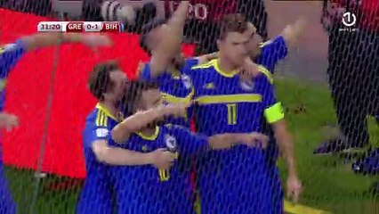 FIFA WC 2018 qualifications | UEFA: Grčka-BiH 1-1; Pjanić GOL 0-1 [BHT HD]