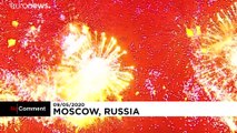 Moskau: Feuerwerk zum 