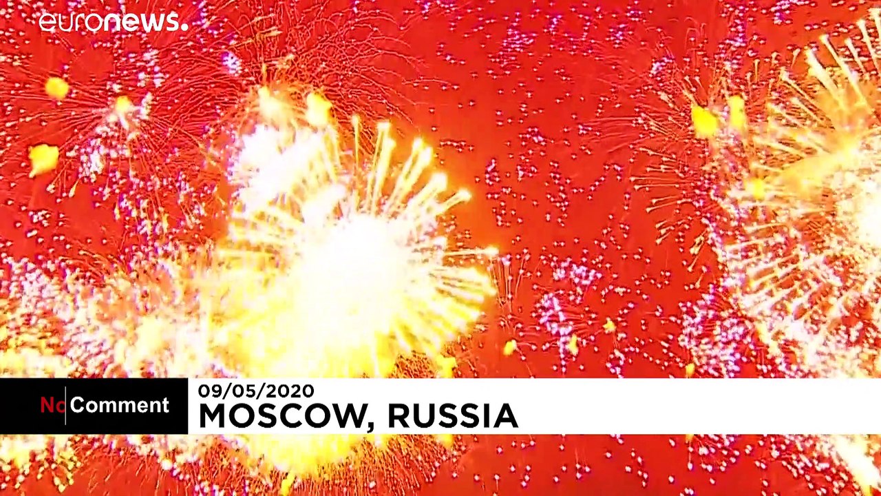 Moskau: Feuerwerk zum 'Tag des Sieges'