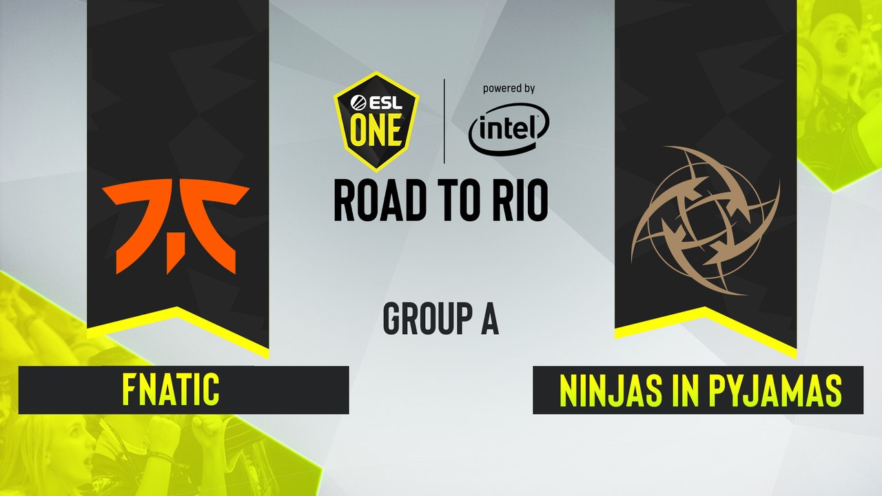 CSGO - Ninjas in Pyjamas vs. Fnatic [Overpass] Map 1 - ESL One Road to Rio - Group A - EU