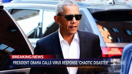 Скачать видео: Obama Criticizes Trump Administration's Coronavirus Response As Chaotic Disaster