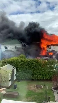 Incendie d'une résidence à Saint-Constant (gracieuseté Audrey Brais)