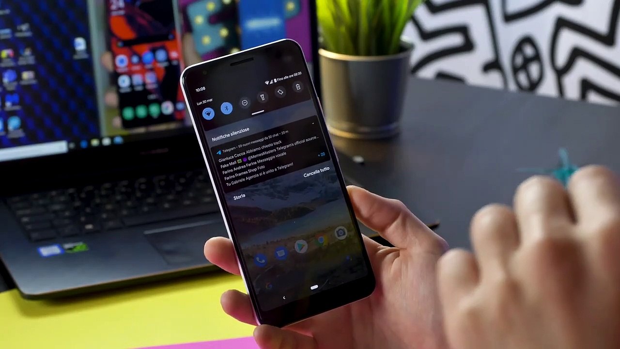 ECCO le NOVITA' della DEVELOPER PREVIEW 2 di ANDROID 11 su Google PIXEL 3A XL