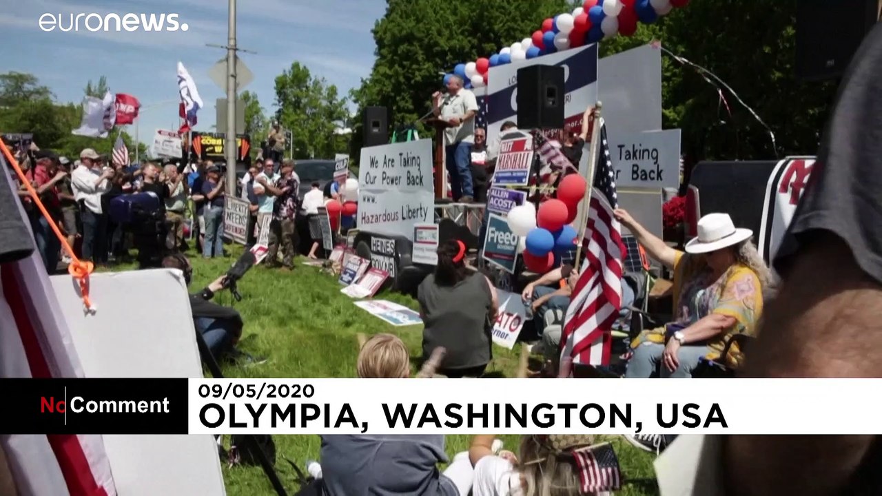 'Massenmedien lügen': Anti-Lockdown-Protest in Washington