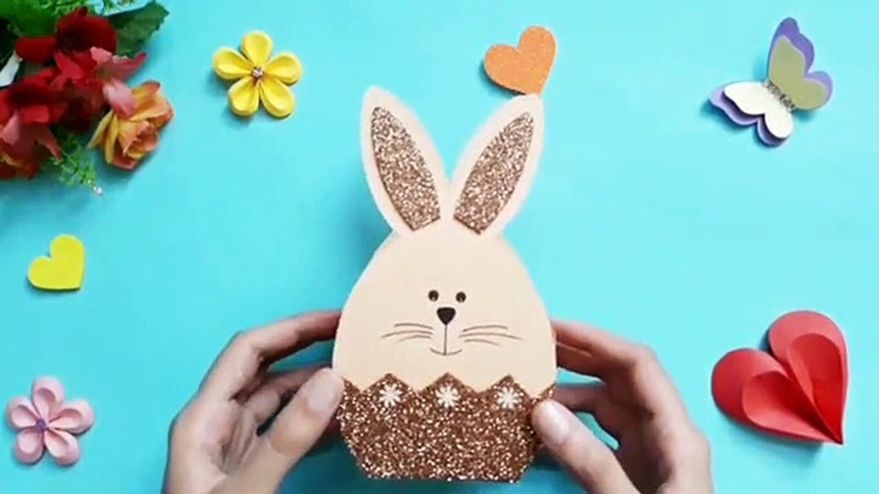 How to Make Basket for Easter 2020 - DIY Easter Bunny Basket - Easter craft Ideas