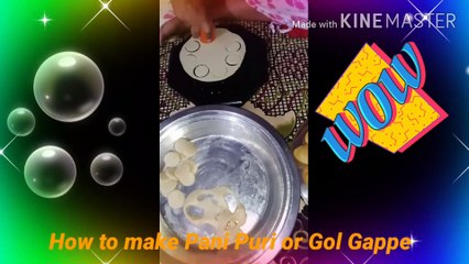 Gol Gappe kaise banayen, How to make Gol Gappe, pani puri