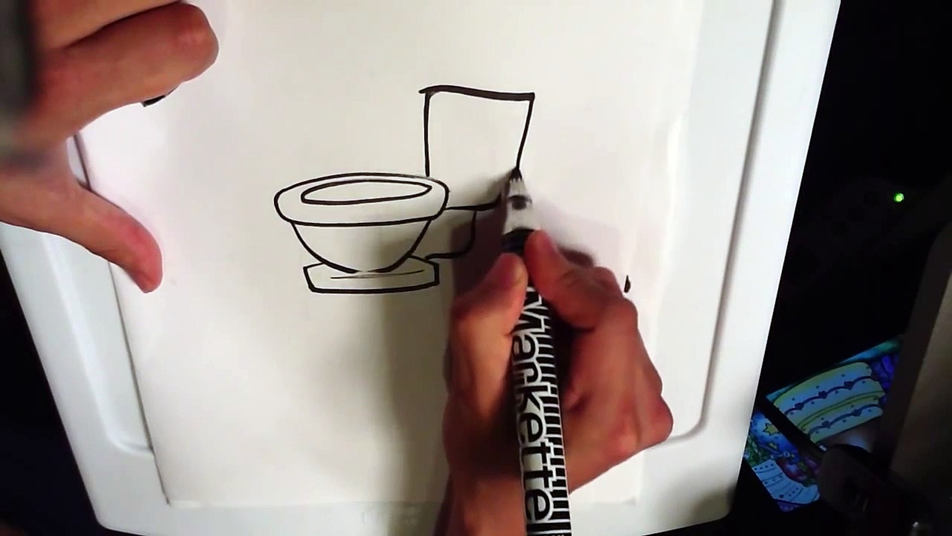 Featured image of post How To Draw A Toilet Easy Step By Step I chose the green one as i like step 4