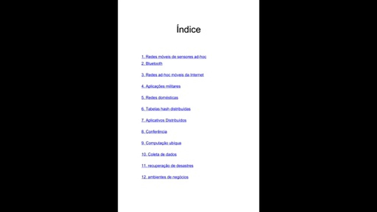 Aplicações de redes móveis ad-hoc