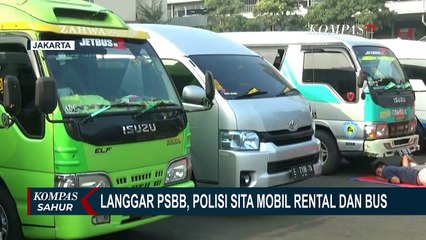 Nekat Angkut Pemudik, Puluhan Unit Bus dan Mobil Rental Ini Disita!