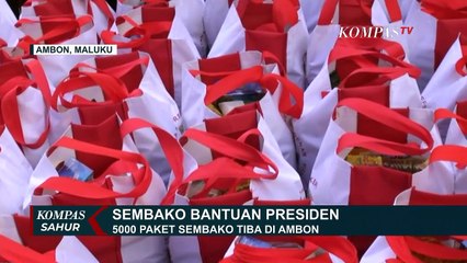 Pemerintah Kota Ambon Terima 5000 Paket Sembako dari Presiden Jokowi