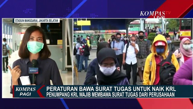 Selama PSBB, Setiap Penumpang KRL Diwajibkan Membawa Surat Tugas?