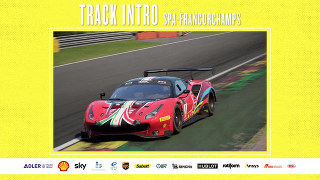 Ferrari SRO E-Sport GT Series - Track Intro Spa-Francorchamps