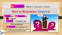 Repudiate: How to Remember English vocabulary with tricks mnemonics synonyms antonyms examples