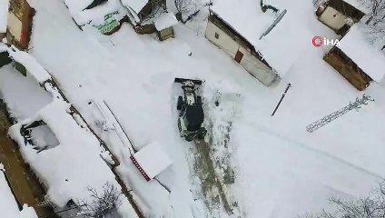 Bayburt'ta Mayıs ayında karla mücadele