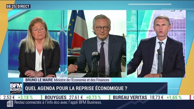Bruno Le Maire (ministre de l'Economie et des Finances) : Que faut-il attendre au niveau de la reprise des activités en cette première journée de déconfinement ? - 11/05