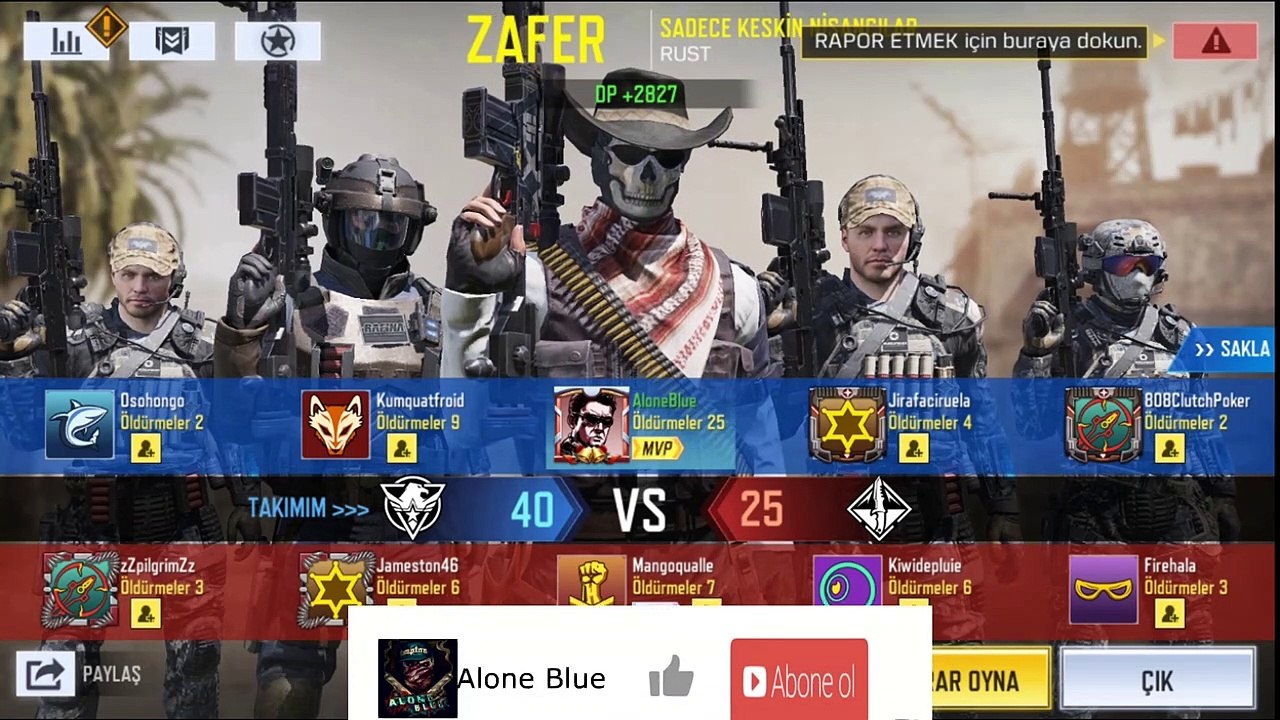 Çifter Çifter Öldürüp Nükleer Bombayla Bitirdim - Call Of Duty Mobile
