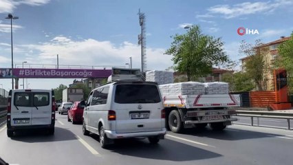 Kontrollü hayatın başlamasının ardından İstanbul'da trafik yoğunluğu