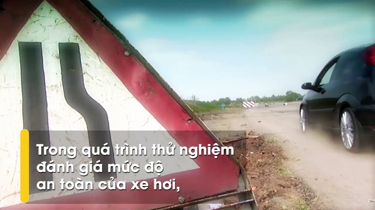 Chuyện gì sẽ xảy ra khi bạn lái xe hơi với vận tốc 193km/ giờ đâm vào tường?