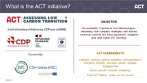 ACT – Assessing low Carbon Transition new methodologies development (Iron & Steel, Agriculture & Agro-food and Generic)