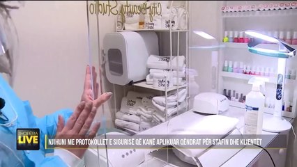 Ndarje me Pecikllaz, asnjë kontakt në estetikë dhe parukeri - Shqipëria Live, 8 Maj 2020