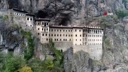 Sümela Manastırı'ndaki restorasyon çalışmaları tekrar başladı