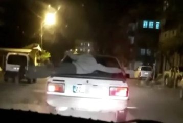 Otomobil üzerinde pes dedirten yolculuk