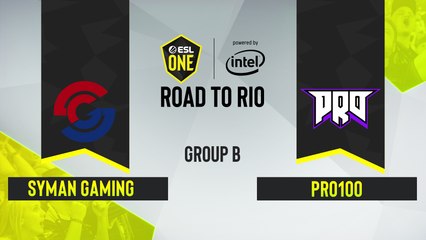 CSGO - pro100 vs. Syman Gaming [Overpass] Map 2 - ESL One Road to Rio - Group B - CIS