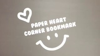 DIY Paper heart bookmark