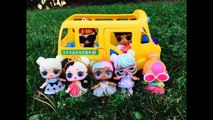 L.O.L SURPRISE DOLLS Yellow School Bus TOY Ride-