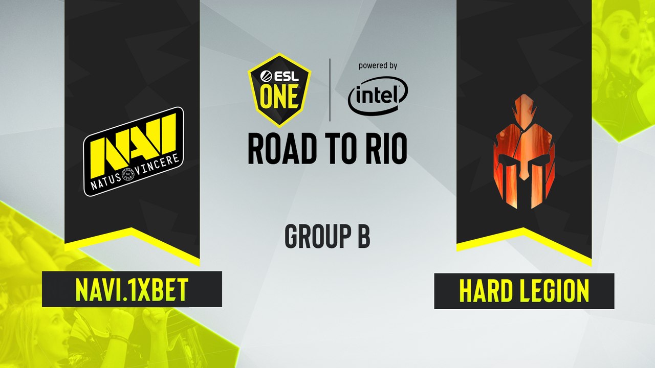 CSGO - NAVI.1XBET vs. Hard Legion Esports [Dust2] Map 2 - ESL One Road to Rio - Group B - CIS