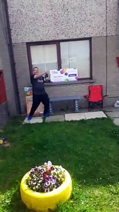 Robert Fullerton lottery winner - spray video