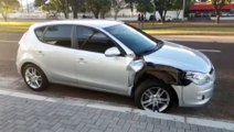 Homem é detido por embriaguez ao volante após acidente na Av. Tancredo Neves