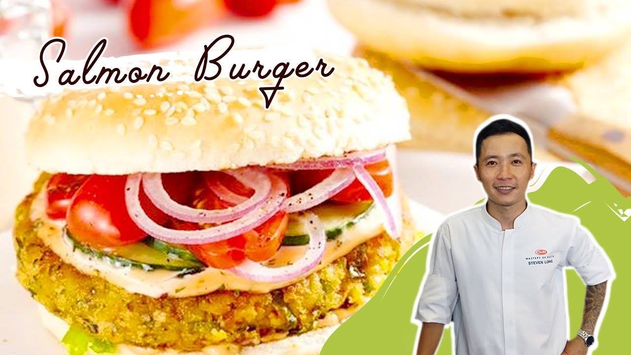 HOW TO EASILY MAKE SALMON BURGER AT HOME