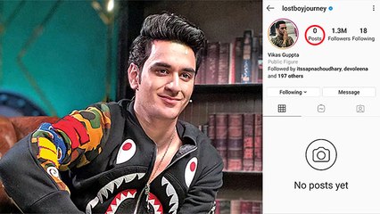 Vikas Gupta Deletes All His Instagram Posts?