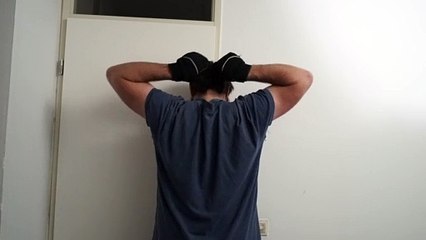 Behind the head and neck nail bending