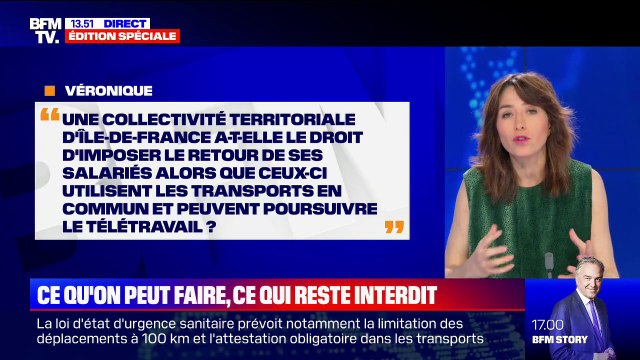 Une collectivité territoriale peut-elle imposer le retour au travail de ses salariés actuellement en télétravail? BFMTV répond à vos questions