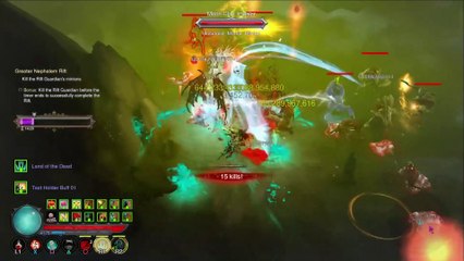 Diablo 3 RoS PS4 Modded Necromancer GR 150 Gameplay