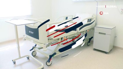 Yeşilköy Pandemi Hastanesi'nin örnek odaları tanıtıldı