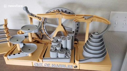 This 3D printed marble run is the best way to kill time during quarantine