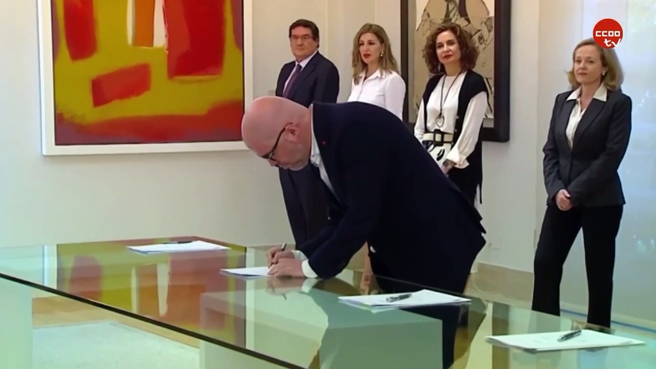 Gobierno y agentes sociales ponen el valor el acuerdo que prolonga los ERTEs